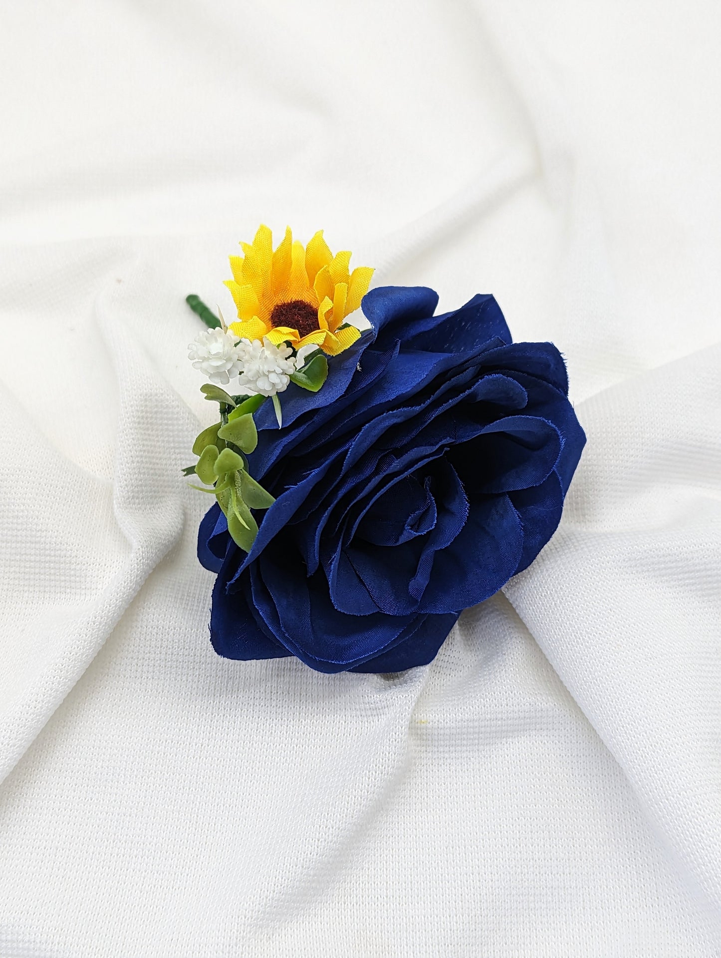 Blue Rose and Sunflower Wedding Flowers