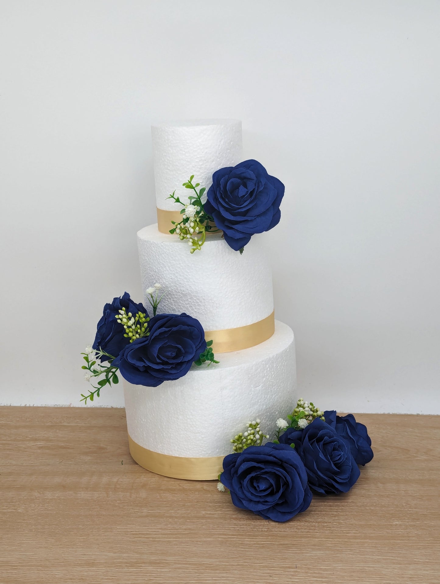 Blue Rose Cake Flowers