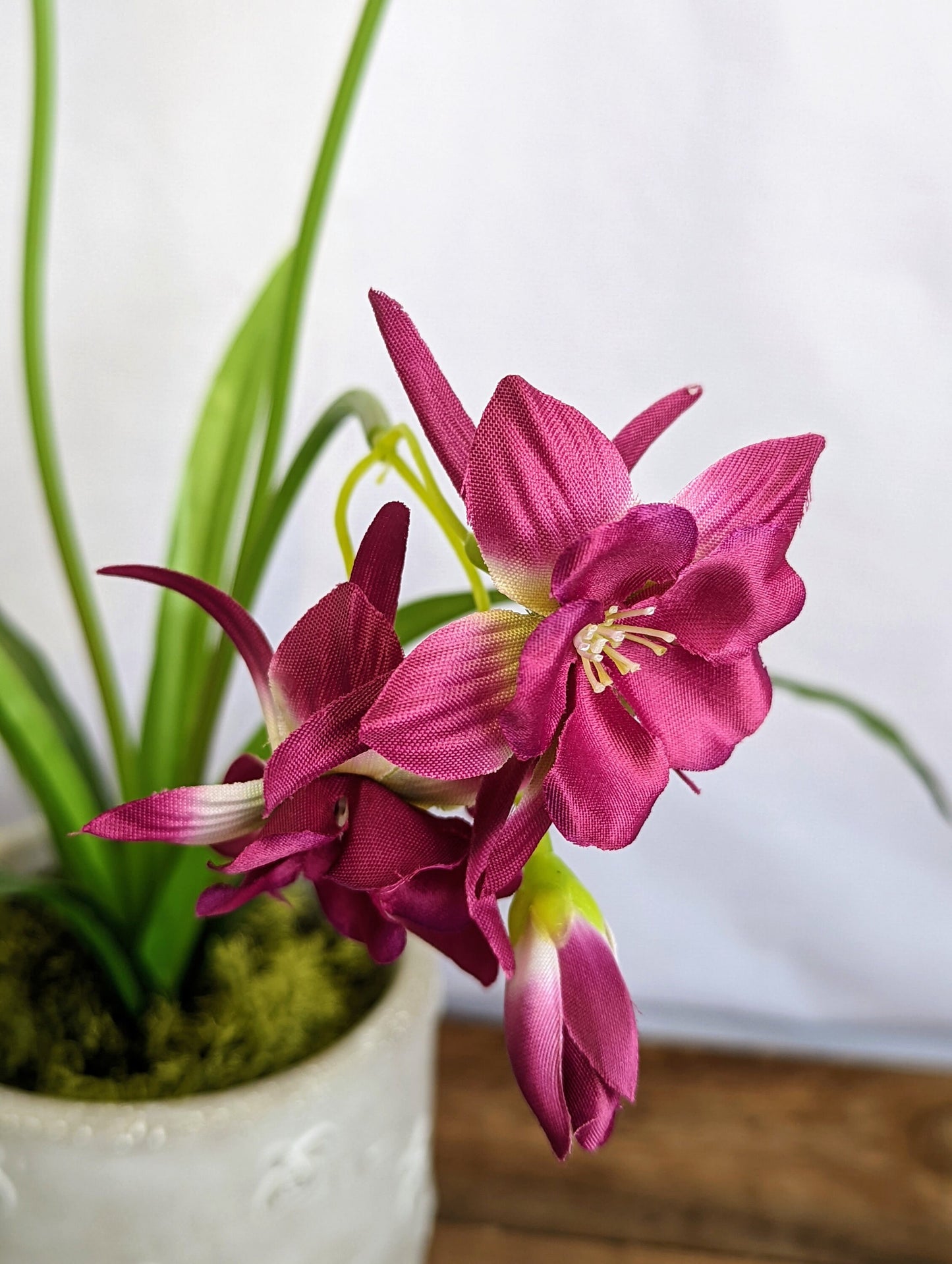 Artificial Columbine Plant in Bee Pot