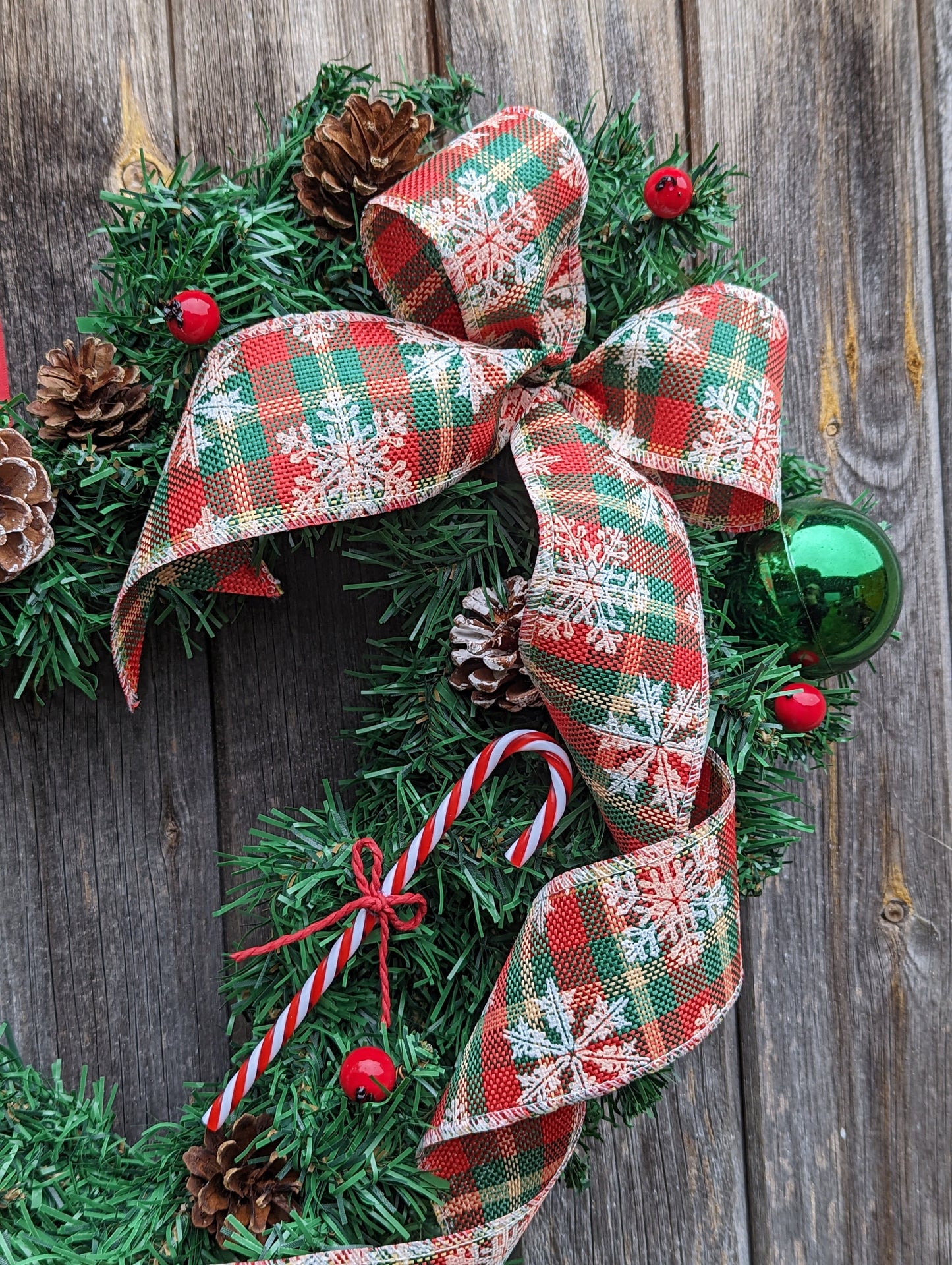 Gingerbread Christmas Heart Wreath