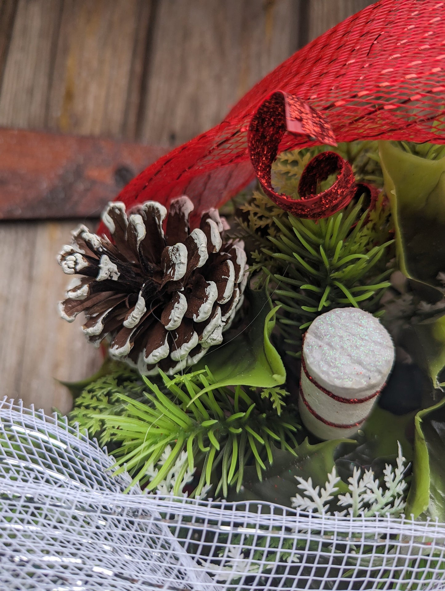 Candy Cane Christmas Wreath