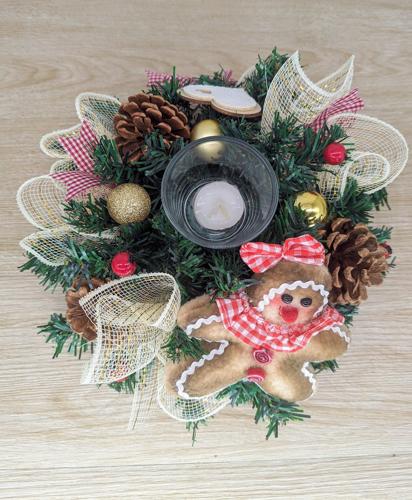 Gingerbread Christmas Table Centrepiece