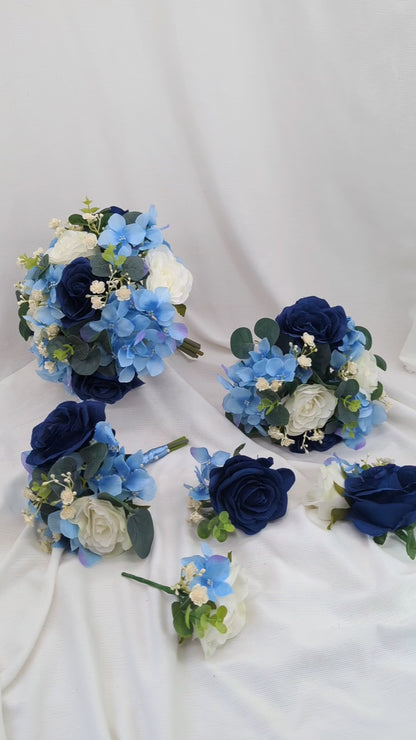 Blue Wedding flowers