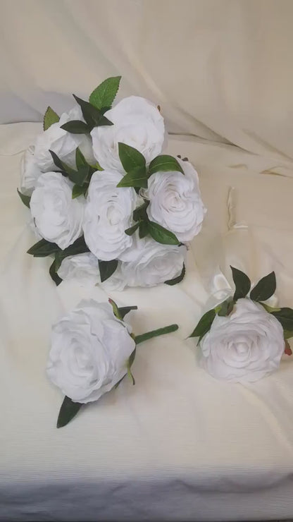 White Rose Wedding Flowers