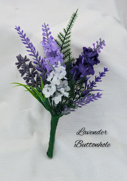 Lavender buttonhole