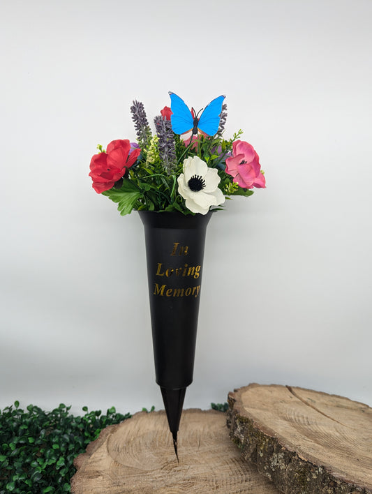 Anemone and Lanvender Vase Spike